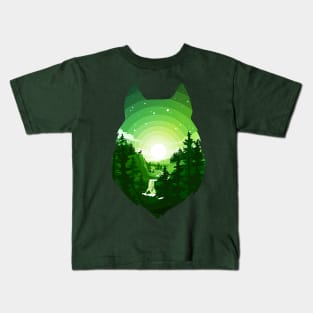 Wolf Forest Kids T-Shirt